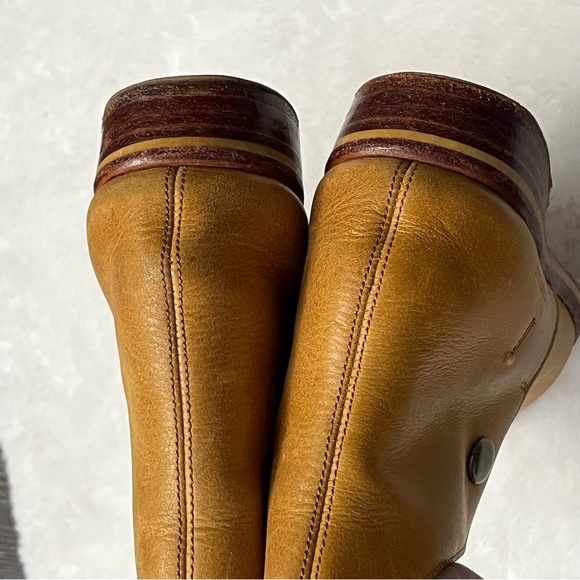 Vintage La Zapateria Peruvian Artisan Leather Ankle Boots Size 8 - Picture 8 of 16